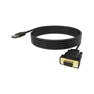 悦智人心usb转vga外置显卡USB3.0转VGA转换器电脑笔记本台式机一体机外接显示器VJA电视投影转接线分屏扩展器