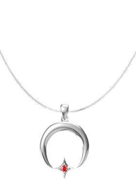 140AM月亮四角星甜酷项链