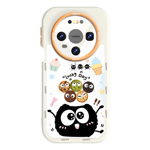 小煤球适用华为mate80proMax手机壳透明mate80带挂绳新款70Pro保护壳+镜头全包60外壳50系列40高级air硅胶30