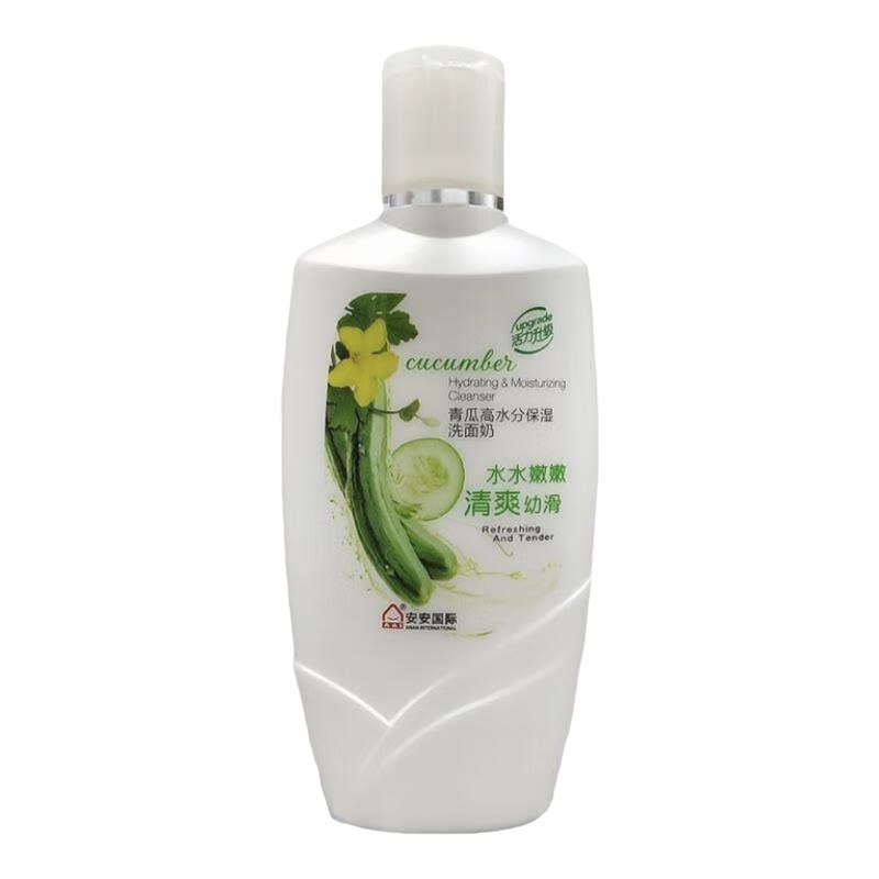 安安金纯青瓜低泡洁面乳补水