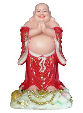 笑佛招财客厅供奉家用店铺开业礼品仿汉白玉工艺品大肚弥勒佛摆件