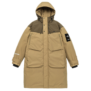 KIKC 2025冬羽绒服白鸭绒男女款舒适简约防风保暖印花大口袋时尚