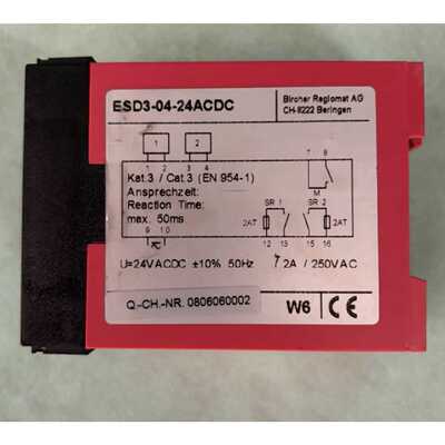 议价BIRCHER REGLOMAT ESD3-04-24ACDC安全继电器全新现货