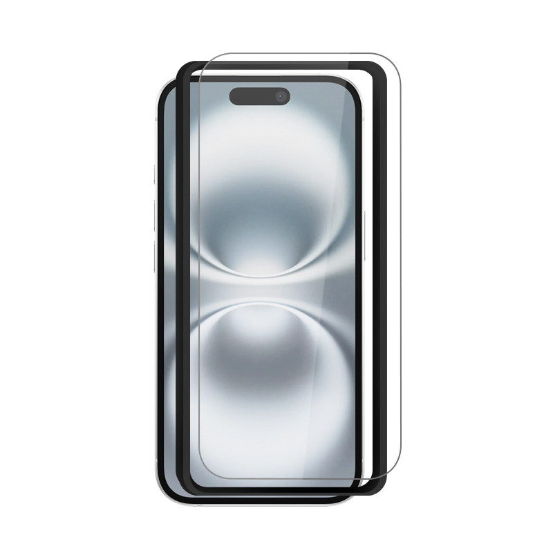 适用苹果iPhone16/16Pro/16promax 手机防指纹超声波解锁16钢化膜16promax无孔高清透明手机保
