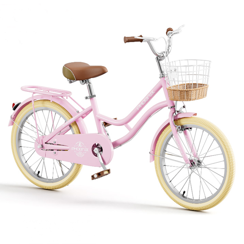 凤凰儿童自行车6-12岁10学生中大童轻便20寸复古脚踏单车生日礼物
