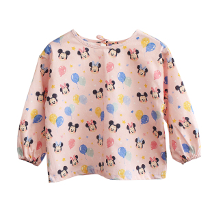 宝宝罩衣纯棉长袖男女儿童反穿衣幼儿园外穿防水防脏婴儿吃饭围兜