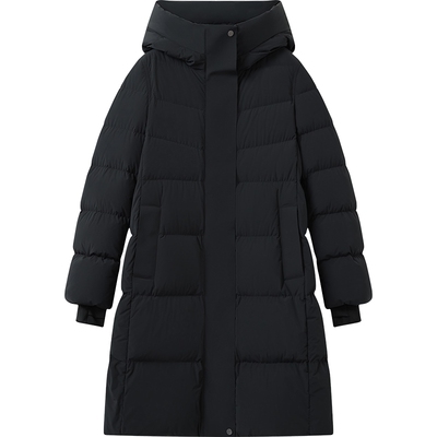 播商场同款防寒保暖长款鹅绒服女秋冬新款羽绒外套BDS4RD3606