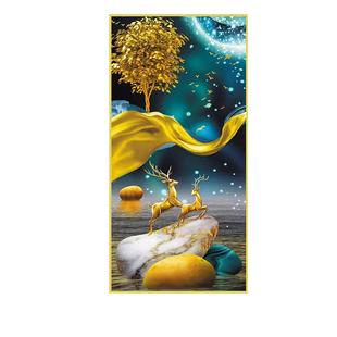 玄关装饰贴画客厅3d立体墙贴纸入户走廊背景墙过道挂画墙壁画自粘