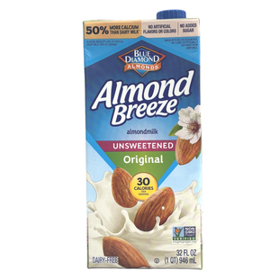 Blue Diamond Unsweetened Almond Milk蓝钻无加糖扁桃仁奶946ml