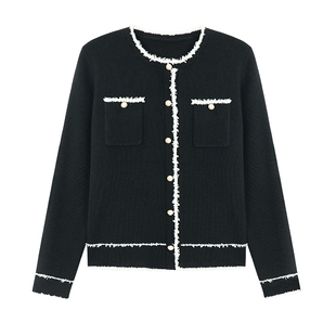 Maven Lin 矜贵千金 1OO羊毛小香风毛衣外套女优雅软糯针织开衫