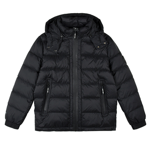 雷迪波尔男装三防羽绒服2023秋冬新款偏厚可脱卸帽立领休闲外套男