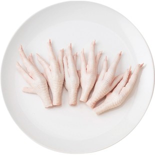 Tyson泰森凤爪去棍鸡爪短爪500g*8新鲜冷冻泡椒酸辣柠檬鸡爪原料