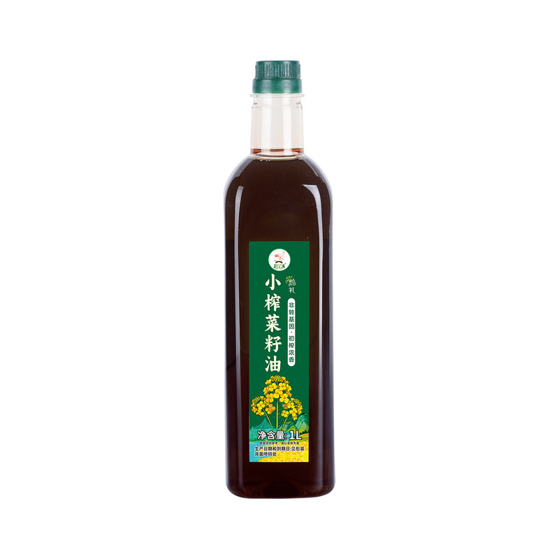 鹮丫头小榨菜籽油1L瓶装非转基因