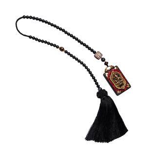 【特惠】尼泊尔平安牌汽车后视镜挂件黑檀木无事牌车挂车载挂饰