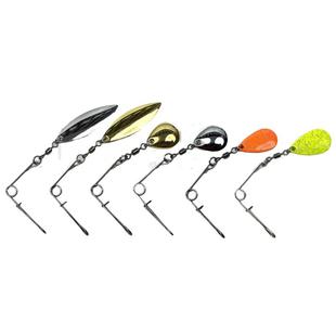 黑坑路亚铅头钩复合亮片10枚旋转亮片组件路亚配件噪音鲈鱼路亚饵