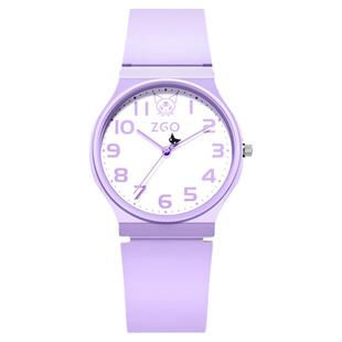 正港三丽鸥库洛手表米女款小学生紫色儿童专用女童只看时间指针表