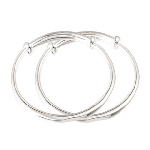 宝宝银手镯9999纯银婴儿足银镯子男童女童小孩满月周岁生日礼物