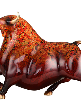 桃圆黄铜马到成功新中式办公室