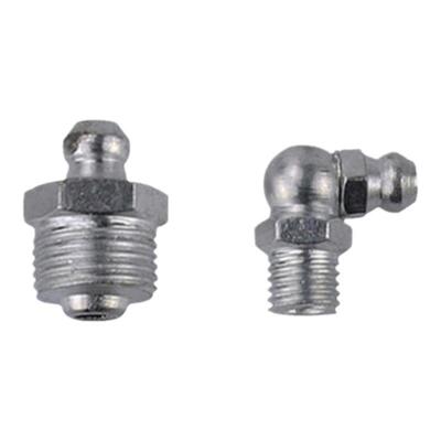 批发铁弯油嘴上海仓蓬发镀锌合金黄铁直头油嘴直枪头原GB1152油