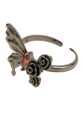 三福街潮玫光旖蝶指环单只 时尚个性小众首饰配饰戒指854201