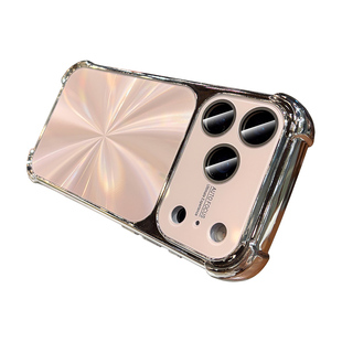 四角气囊防摔适用苹果17promax手机壳新款2025女iPhone16pro高级感15pm带镜头膜全包14极光CD纹13巨好看外壳