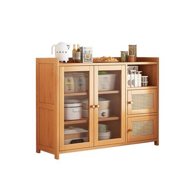 日式餐边柜靠墙一体实木色茶水柜