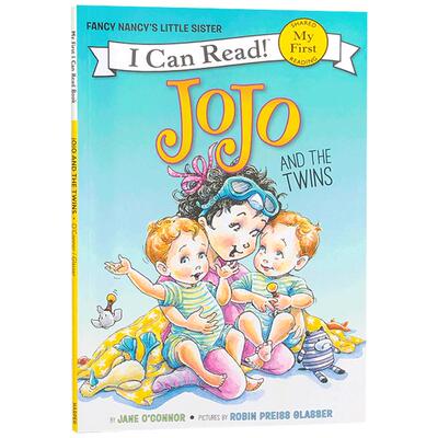 预售I Can Read系列女孩绘本英文原版Fancy Nancy系列漂亮的南希: JoJo and the Twins 儿童英语启蒙分级读物 亲子阅读图画书