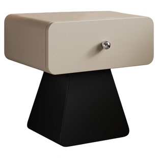 意式极简悬浮实木床头柜家用卧室轻奢高级感2025新款创意小型边柜