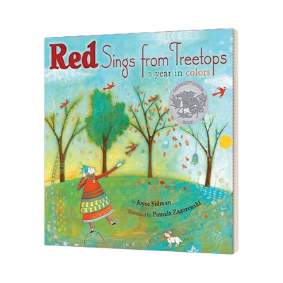 英文原版 Red Sings from Treetops 红色音符在树梢 多彩的四季 凯迪克奖绘本 英文版 进口英语原版书籍