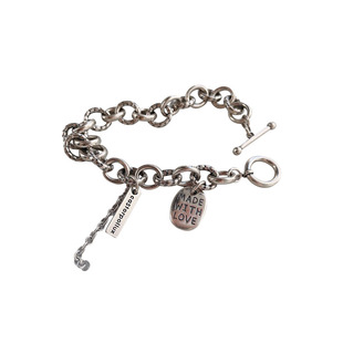 s925纯银重工粗手链ot扣嘻哈潮女个性街头朋克风2026年新款高级感