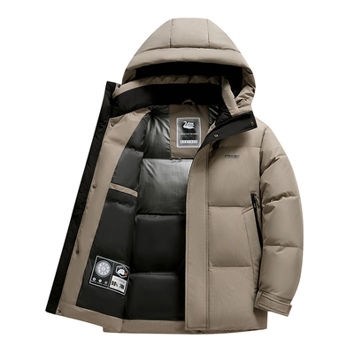 【充绒高达308g】白鹅绒羽绒服