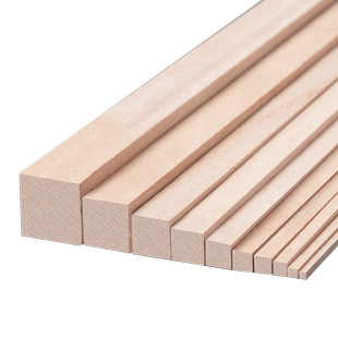 木条实木diy手工制作模型立体构成材料小木屋细木条方木棍桐木条