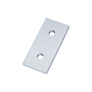 铝型材配件2孔3孔一字垂直连接板铝制外置加强板平行拼连接件铝板