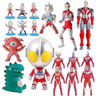 奥特曼蛋糕装饰摆件迪迦赛罗网红咸蛋超人男孩生日烘焙配件插件