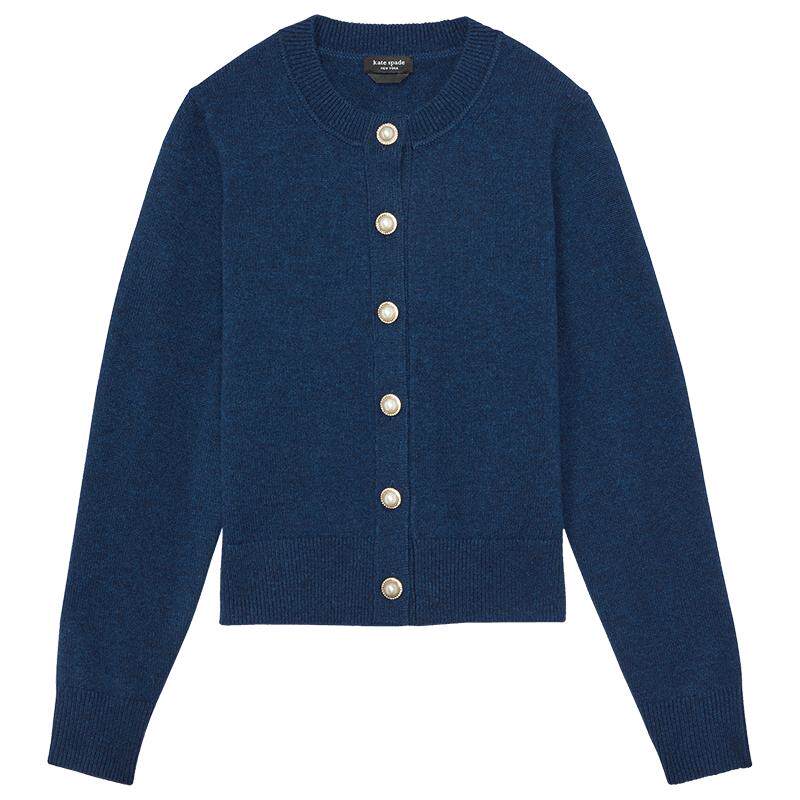 【礼物】Kate spade ks 仿珍珠纽扣针织开衫轻奢