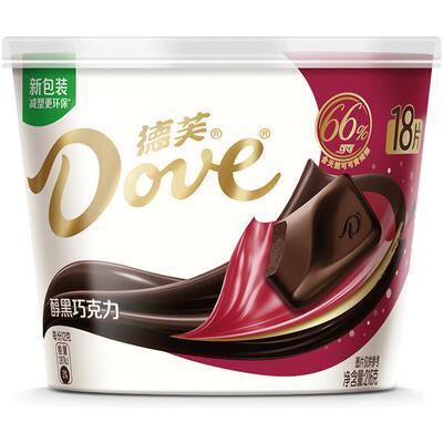 德芙醇黑66%纯正可可脂巧克力