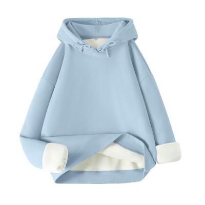 班尼路连帽卫衣女加绒秋冬季外套