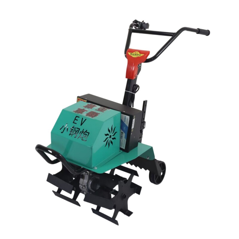 电动微耕机小型松土开沟翻地旋耕锄草家用农用锂电池多功能除草机
