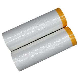 防尘防油漆保护膜喷漆家具宿舍汽车弱粘性和纸耐高温黄和纸遮蔽膜