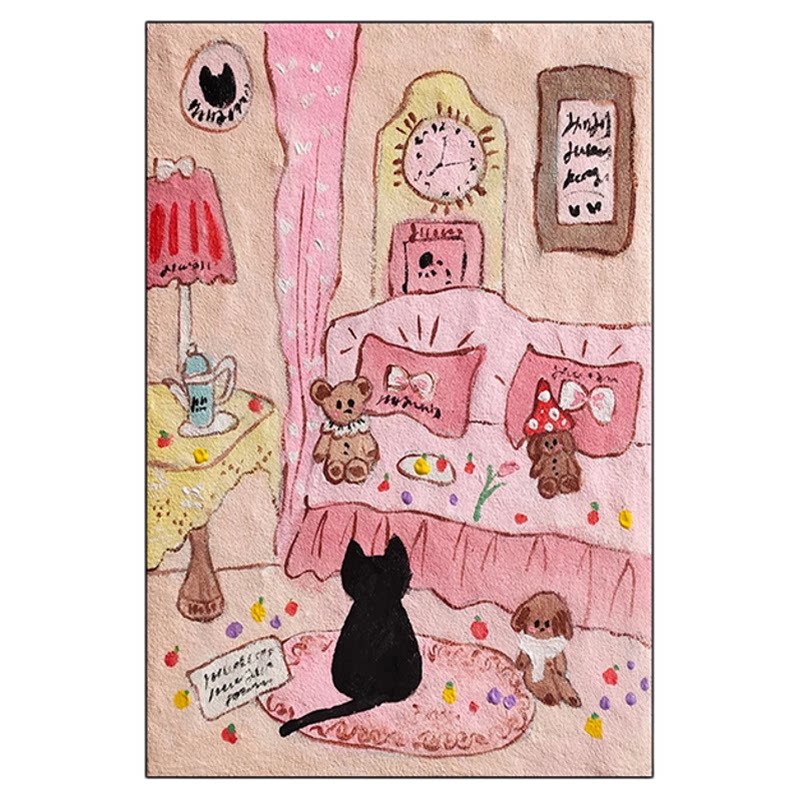 儿童房多巴胺挂画公主房间摆画