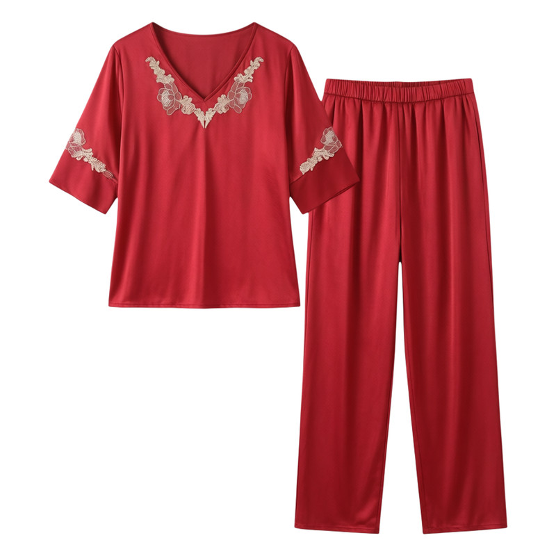 真丝睡衣女冰丝高级感丝绸家居服