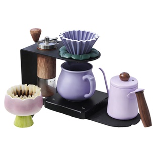 MINNAN皿喃暮山紫原创设计陶瓷折纸滤杯分享壶手冲咖啡器具套装