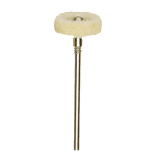 弹性矽胶轮羊毛轮22mm抛光轮打磨头棉质毛毡羊毛磨头抛光头抛光膏