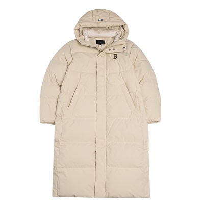 MLB男女长款羽绒服鸭绒外套