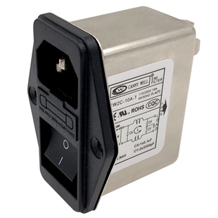 CW2C 3 6 10A台湾CANNYWELL插座开关电源滤波器单相交流220V保险T