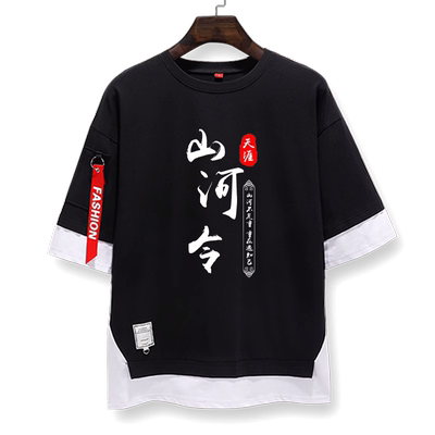 电视剧假两件短袖T恤衫