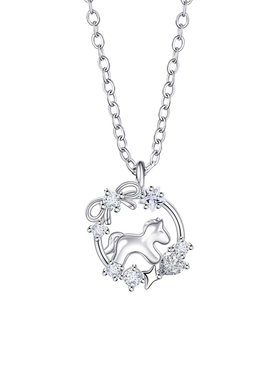 星梦马项链高级感轻奢小众设计2026本命年生肖属马新年礼物毛衣链