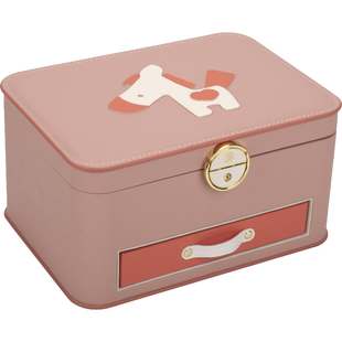 Sofis小马女孩首饰盒女童儿童发饰收纳盒宝宝礼盒空盒公主发饰盒