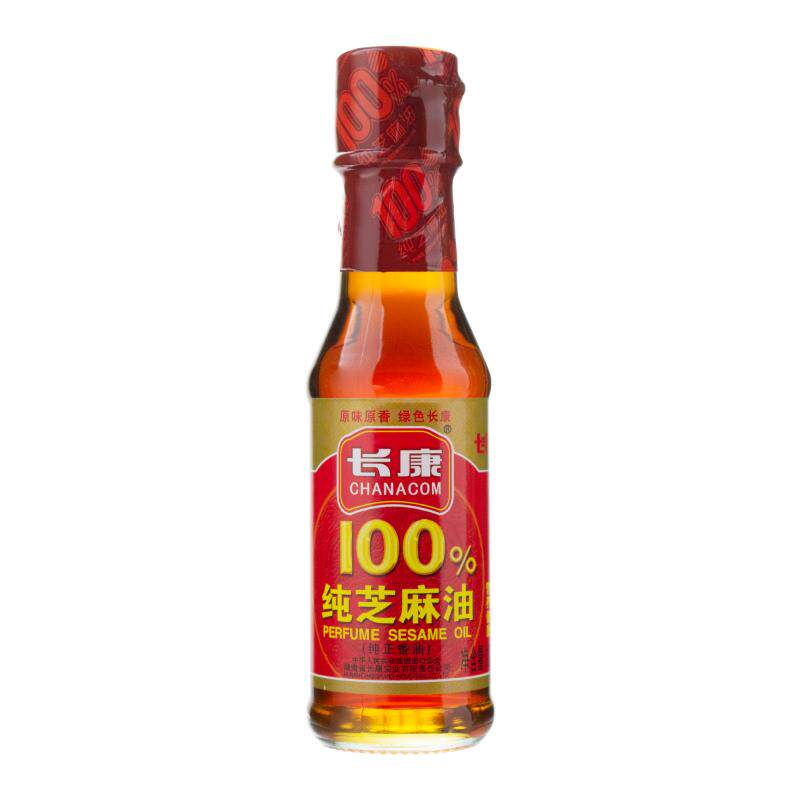 长康纯芝麻油小瓶家用麻油火锅凉拌调味品香油100ml油碟老字号