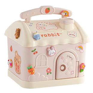 儿童存钱罐2026年新款只进不出男孩储蓄礼物女孩子卡通小房子女童